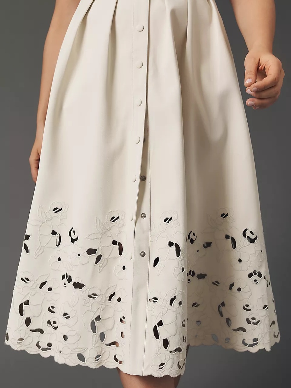 En Saison Alitzel Sleeveless Eyelet Midi Dress